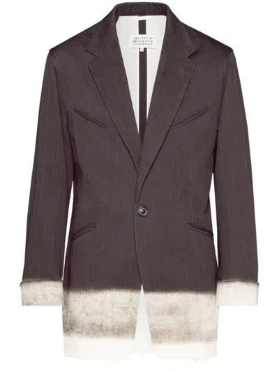 MAISON MARGIELA PURPLE SINGLE BREASTED BLAZER
