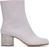 Maison Margiela Purple Tabi Ankle Boots In T5186 Glicine
