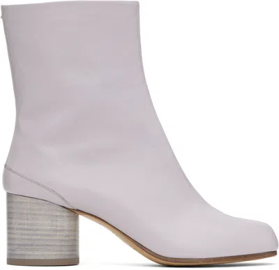 MAISON MARGIELA PURPLE TABI ANKLE BOOTS