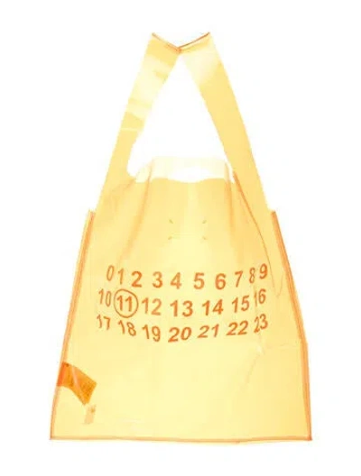 Pre-owned Maison Margiela Pvc Tote In Yellow