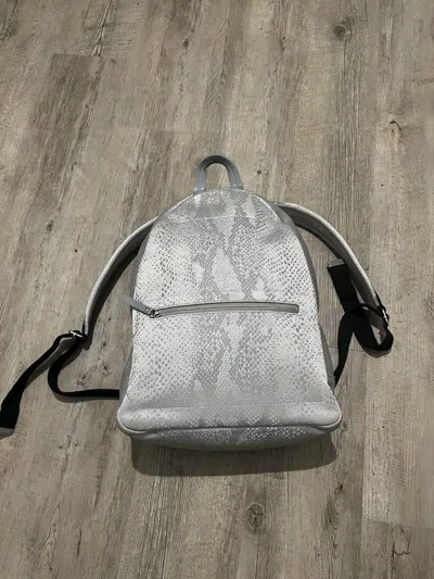 Pre-owned Maison Margiela Python-effect Backpack