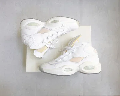 Pre-owned Maison Margiela Question Mid 'memory Of' Shoes In White