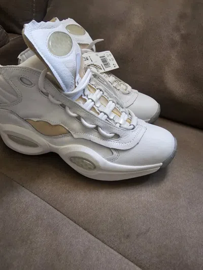 Pre-owned Maison Margiela Question Mid Memory White 9.5 Shoes