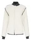 Maison Margiela Quilted Bomber Jacket In White