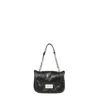 Maison Margiela Quilted Chain Flap Bag In Black