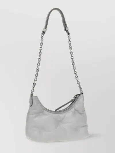 Maison Margiela Quilted Chain Strap Shoulder Bag In Neutral