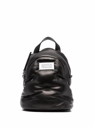 Maison Margiela Quilted Glam Slam Backpack In Black