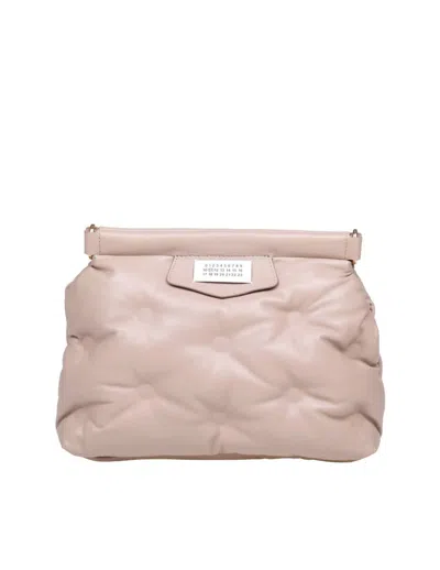 Maison Margiela Quilted Leather Handbag In Brown
