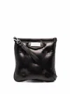 Maison Margiela Glam Slam Mini Flat Pocket Shoulder Bag In Black