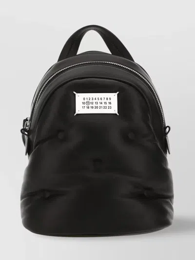 Maison Margiela Quilted Leather Mini Backpack With Front Pocket