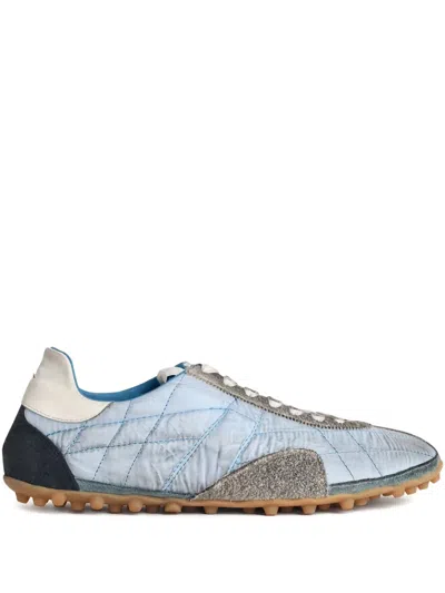 Maison Margiela Low Top Sneakers Contrast Panels In Blue
