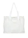 MAISON MARGIELA QUILTED TOTE BAG WITH LARGE EMBROIDERY