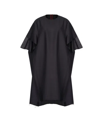 Maison Margiela Raw-cut Oversize Dress In Black