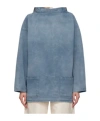 Maison Margiela Blue Raw Edge Blouse In Gray