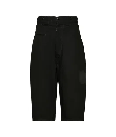 MAISON MARGIELA SPLICED COTTON SHORTS