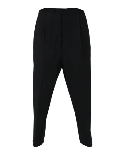 Maison Margiela Raw Edge Trousers In Black Polyester