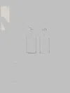 Maison Margiela Rectangular Drop Earrings In Silver