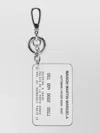 Maison Margiela Rectangular Leather Keyring Contrast Back