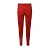Maison Margiela Red Jersey Track Pants With Side Band In Red