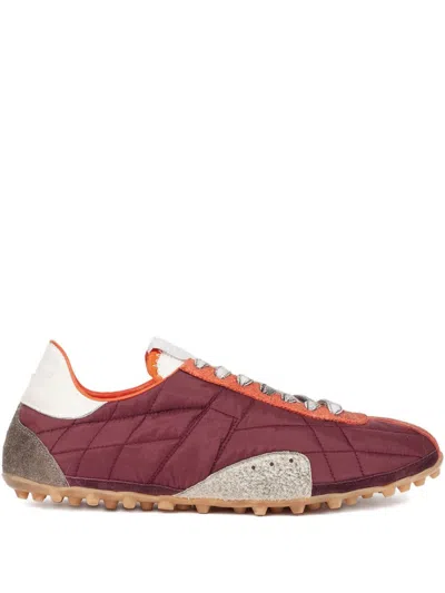 MAISON MARGIELA RED LACE-UP SNEAKERS