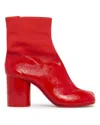 Maison Margiela Tabi Boot In Red Rosso   #e30613