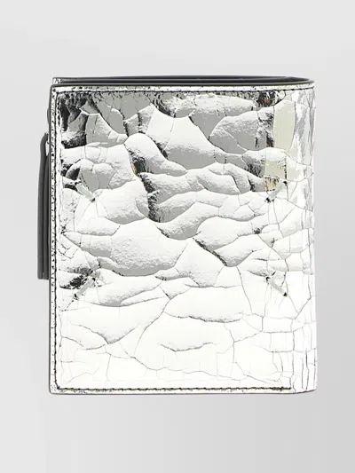 MAISON MARGIELA REFLECTIVE SURFACE WALLET TEXTURED DESIGN
