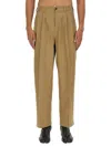 Maison Margiela Men's Wool Pants In Beige