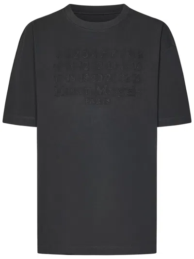 Maison Margiela Relaxed Fit Black Cotton Jersey T-shirt