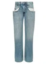 Maison Margiela Relaxed Fit Jeans With Contrasted Pockets Clothing In Blue