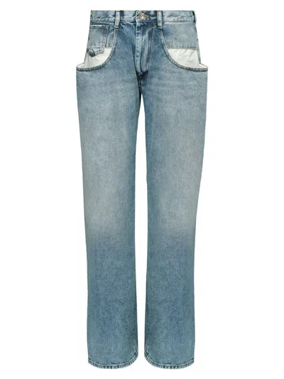 MAISON MARGIELA MAISON MARGIELA RELAXED FIT JEANS WITH CONTRASTED POCKETS CLOTHING