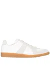 Maison Margiela Off White Leather And Grey Suede Replica Sneakers