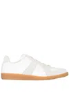 Maison Margiela Off White Leather And Grey Suede Replica Sneakers