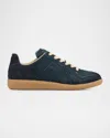 Maison Margiela Replica Denim T-toe Low-top Sneakers In Blue