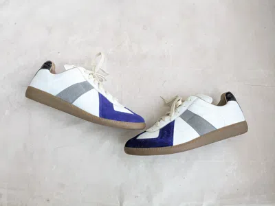Pre-owned Maison Margiela Replica Gat 9.5 42.5 White Blue Gray Shoes