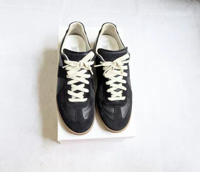 Pre-owned Maison Margiela Replica Gat Black 9 42 Low Tops Gum Shoes