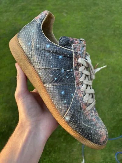 Pre-owned Maison Margiela Replica Gat Galaxy Snakeskin Fw13 Shoes In Multi