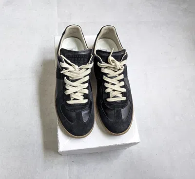 Pre-owned Maison Margiela Replica Gat Sneaker Black 10 43 Low Gum