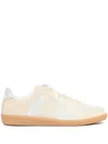 Maison Margiela Off White Leather And Grey Suede Replica Sneakers In 中性色