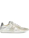 Maison Margiela Replica Iridescent Sneakers Shoes In Silver