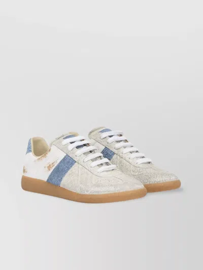 MAISON MARGIELA REPLICA LACE-UP LOW-TOP SNEAKERS