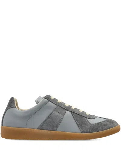 Maison Margiela Replica Suede Panelled Sneakers In Multi