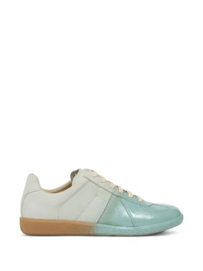Maison Margiela Replica Low Top Leather Sneakers Rubber Sole In White
