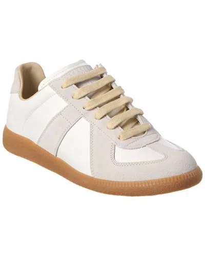 MAISON MARGIELA MAISON MARGIELA REPLICA LEATHER & SUEDE SNEAKER