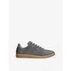 Maison Margiela Leather-suede Replica Sneakers In Gray