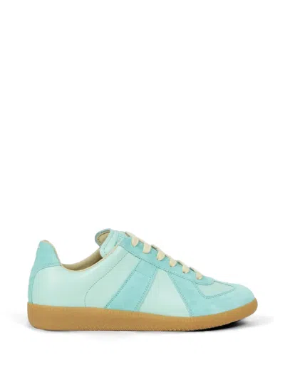 Maison Margiela Replica Leather Sneakers In Animal Print