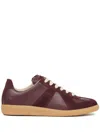 Maison Margiela Replica Brown Low Top Sneakers In Suede And Leather Woman In Multi