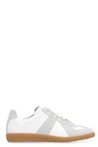 Pre-owned Maison Margiela Replica Leather Sneakers In White