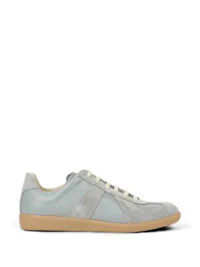 Maison Margiela Replica Leather-panelled Sneakers In Multi