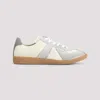 Maison Margiela Sneakers In Beige With Front Lace-up Fastening In Lemon Grey