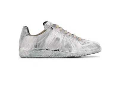 Pre-owned Maison Margiela Replica Low Paint (women's) Sneakers In White